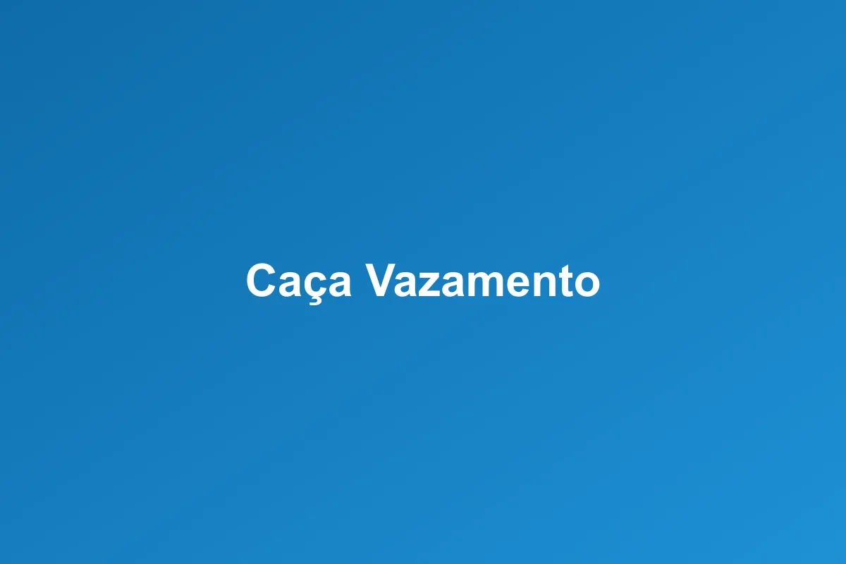 Caça-vazamento de Gás em Recife